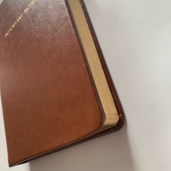 Leather bound notebook - gold embossed quote - Picture 3 of 3